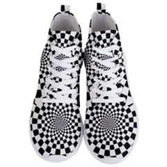 Geomtric Pattern Illusion Shapes Men s Lightweight High Top Sneakers