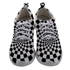 Geomtric Pattern Illusion Shapes Women Athletic Shoes by Grandong