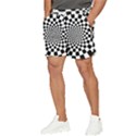 Geomtric Pattern Illusion Shapes Men s Runner Shorts View3