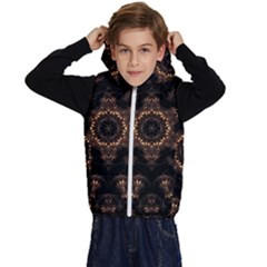 Bronze Age Mandala Kids  Stylish Hooded Puffer Vest