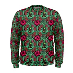 Retro 1880s Flowers Pattern 3 Men s Sweatshirt