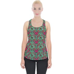 Retro 1880s Flowers Pattern 3 Piece Up Tank Top