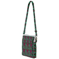 Retro 1880s Flowers Pattern 3 Multi Function Travel Bag