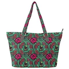 Retro 1880s Flowers Pattern 3 Full Print Shoulder Bag by violetheavensky