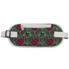 Retro 1880s Flowers Pattern 3 Rounded Waist Pouch