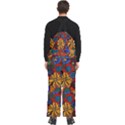 Mid Century Retro Floral 1970s 1960s Pattern 69 Men s Front Zip Ski And Snowboard Bib Pants View4