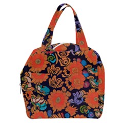 Mid Century Retro Floral 1970s 1960s Pattern 49 Boxy Hand Bag