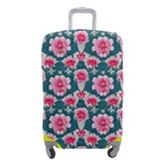 Retro 1880s Flowers Pattern 22 Luggage Cover (small) by violetheavensky