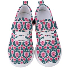 Retro 1880s Flowers Pattern 22 Women s Velcro Strap Shoes