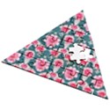 Retro 1880s Flowers Pattern 22 Wooden Puzzle Triangle View2