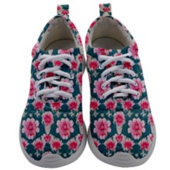 Retro 1880s Flowers Pattern 22 Mens Athletic Shoes