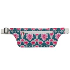 Retro 1880s Flowers Pattern 22 Active Waist Bag