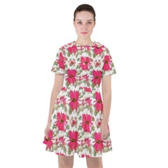 Retro 1880s Flowers Pattern 14 Sailor Dress