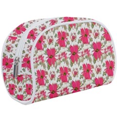 Retro 1880s Flowers Pattern 14 Make Up Case (large)