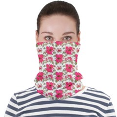 Retro 1880s Flowers Pattern 14 Face Seamless Bandana (adult)