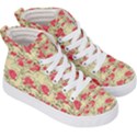 Retro 1880s Flowers Pattern 18 Kids  Hi-Top Skate Sneakers View3