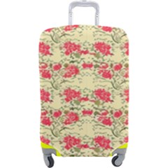 Retro 1880s Flowers Pattern 18 Luggage Cover (large) by violetheavensky