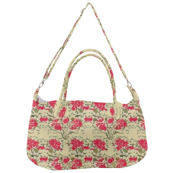 Retro 1880s Flowers Pattern 18 Removable Strap Handbag