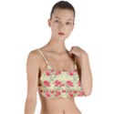 Retro 1880s Flowers Pattern 18 Layered Top Bikini Top  View1