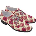 Retro 1880s Flowers Pattern 21 Women Heeled Oxford Shoes View3