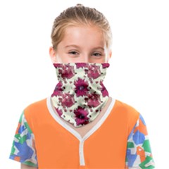 Retro 1880s Flowers Pattern 21 Face Covering Bandana (kids)