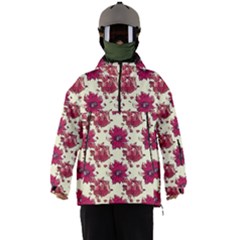 Retro 1880s Flowers Pattern 21 Men s Ski And Snowboard Waterproof Breathable Jacket