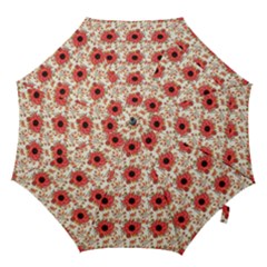 Retro 1880s Flowers Pattern 23 Hook Handle Umbrellas (large)