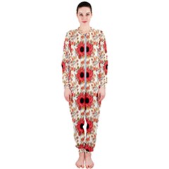 Retro 1880s Flowers Pattern 23 Onepiece Jumpsuit (ladies)