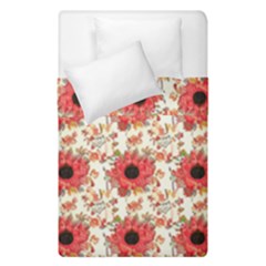 Retro 1880s Flowers Pattern 23 Duvet Cover Double Side (single Size) by violetheavensky