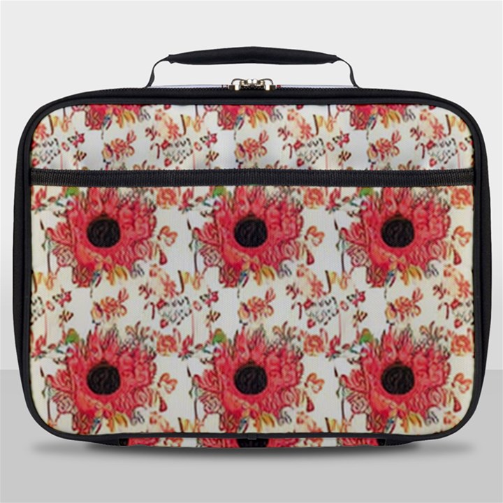 Retro 1880s Flowers Pattern 23 Full Print Lunch Bag