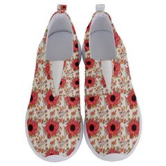 Retro 1880s Flowers Pattern 23 No Lace Lightweight Shoes