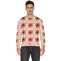 Retro 1880s Flowers Pattern 23 Men s Fleece Sweatshirt