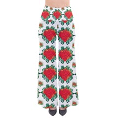 Retro 1880s Flowers Pattern 13 So Vintage Palazzo Pants