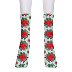 Retro 1880s Flowers Pattern 13 Crew Socks