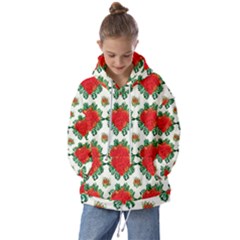 Retro 1880s Flowers Pattern 13 Kids  Oversized Hoodie