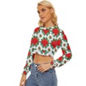 Retro 1880s Flowers Pattern 13 Lightweight Long Sleeve Sweatshirt View2