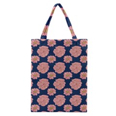 Retro 1880s Flowers Pattern 16 Classic Tote Bag by violetheavensky