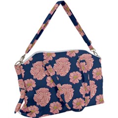 Retro 1880s Flowers Pattern 16 Canvas Crossbody Bag by violetheavensky