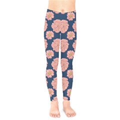 Retro 1880s Flowers Pattern 16 Kids  Leggings