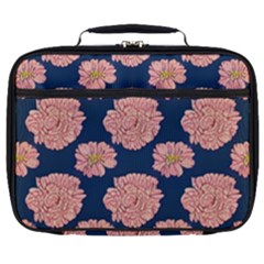 Retro 1880s Flowers Pattern 16 Full Print Lunch Bag by violetheavensky