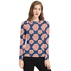 Retro 1880s Flowers Pattern 16 Women s Long Sleeve Rash Guard by violetheavensky