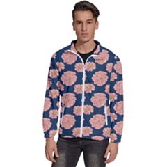 Retro 1880s Flowers Pattern 16 Men s High Neck Windbreaker