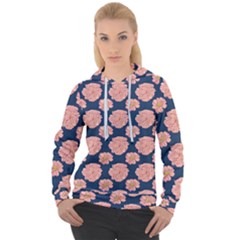 Retro 1880s Flowers Pattern 16 Women s Overhead Hoodie