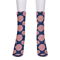 Retro 1880s Flowers Pattern 16 Crew Socks