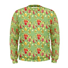 Retro 1880s Flowers Pattern 17 Men s Sweatshirt