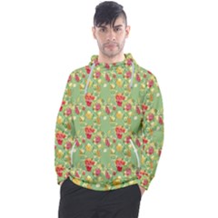 Retro 1880s Flowers Pattern 17 Men s Pullover Hoodie