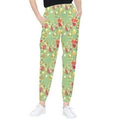 Retro 1880s Flowers Pattern 17 Women s Tapered Pants