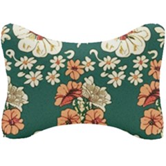 Retro 1880s Flowers Pattern 20 Seat Head Rest Cushion by violetheavensky