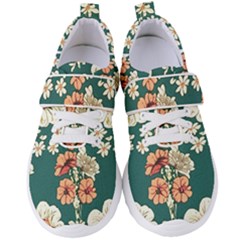 Retro 1880s Flowers Pattern 20 Women s Velcro Strap Shoes