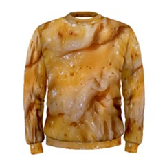 Homemade Flan Extreme Close-up Texture Men s Sweatshirt